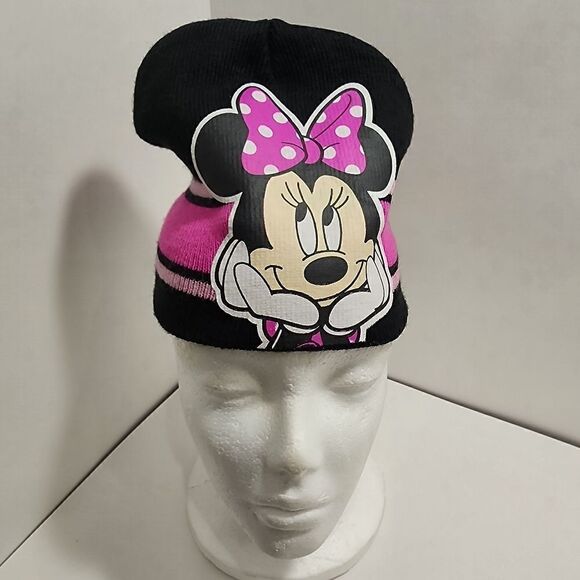 Toddler Disney Minnie Mouse Knit Beanie Hat - Picture 2 of 7
